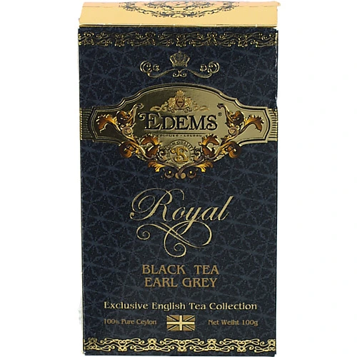 Чай Edems 100г royal black tea earl grey чорний
