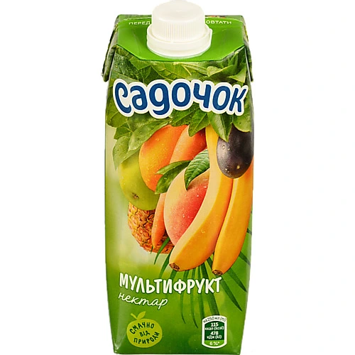 Напій соковий Садочок 0.5л мультифрукт