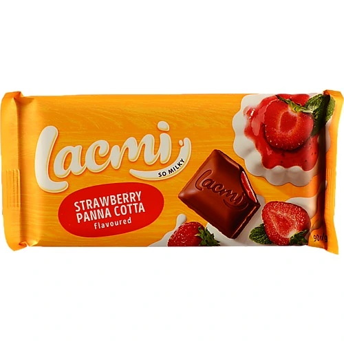 Шоколад молочний Strawberry Panna Cotta Lacmi Roshen м/у 90г