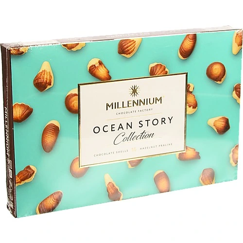 Цукерки шоколадні з горіховим праліне Ocean Story Millennium к/у 170г