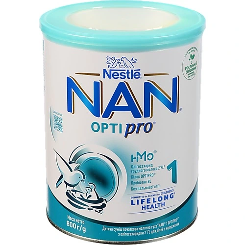 Суміш молочна суха для дітей з народження 1 Optipro NAN з/б 800г