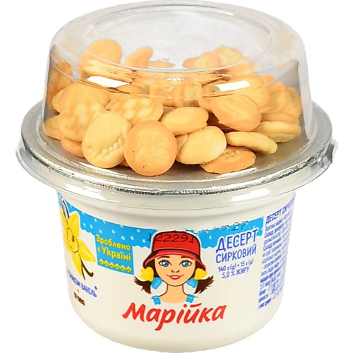 Десерт 5% сирковий Ваніль + печиво Марійка 155г