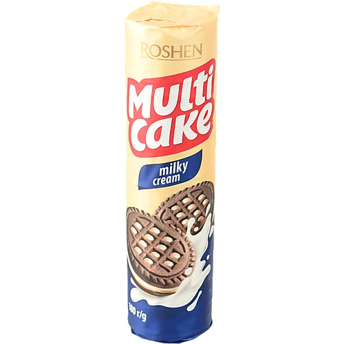 Печиво сендвіч Рошен 180г multicake молочно кремовий
