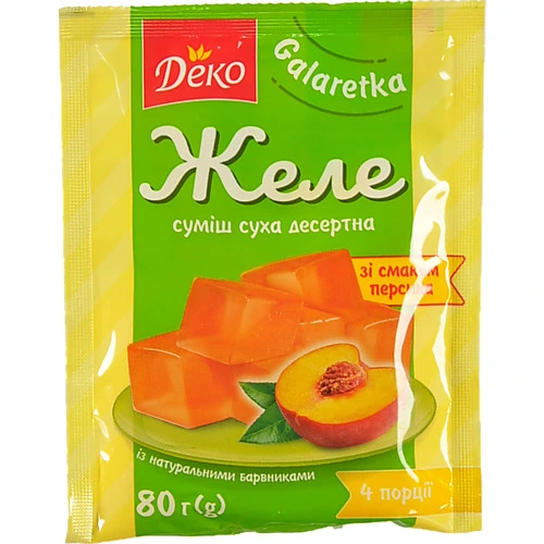 Желе Деко 80г персик