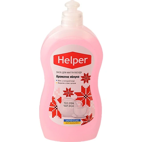 Засіб для миття посуду Ароматне яблуко Helper 495мл