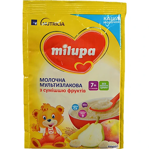 Каша Milupa 210г мультізлак суміш фруктів від 7м.