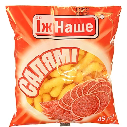 Кукурудзянi палички Їж Наше 45г салямi