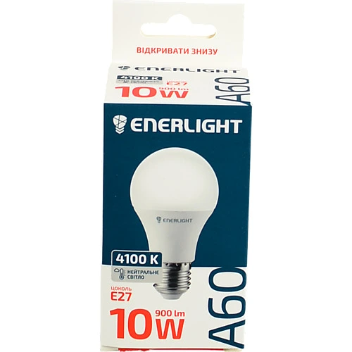 Лампа світлодіодна Enerlight A60 10Вт 4100K E27