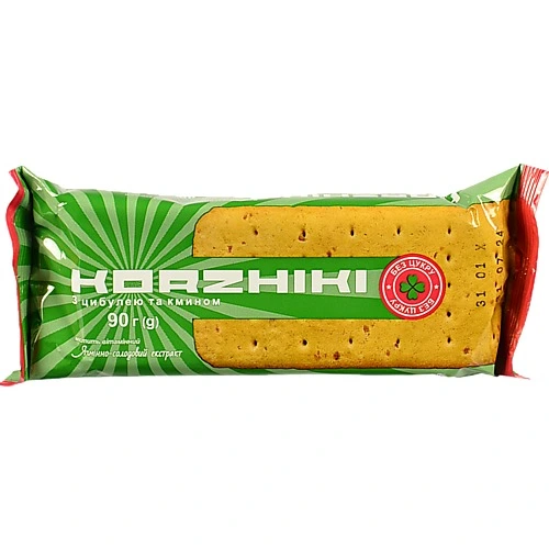 Галети Здраво Коржики з цибулею та кмином 90г