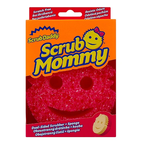 Губка кухонна Scrub Daddy scrub mommy рожева фіолетова