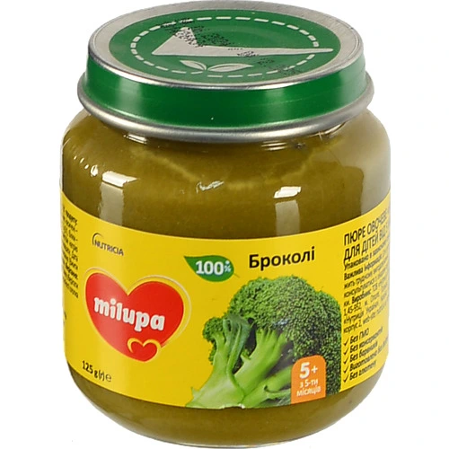 Пюре дитяче Нутріція 125г овочеве броколі milupa