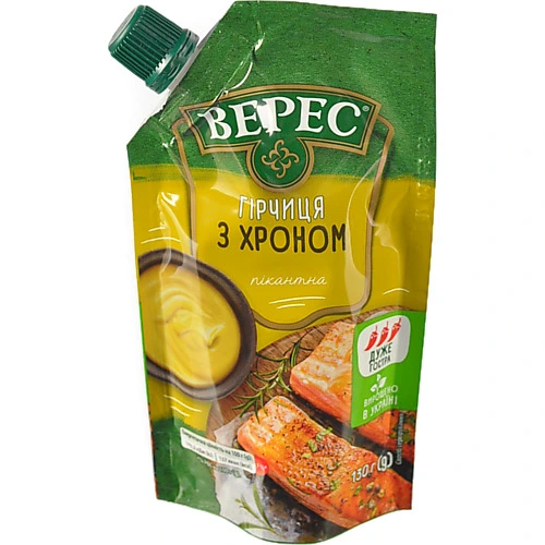 Гірчиця Верес 130г з хроном д.п