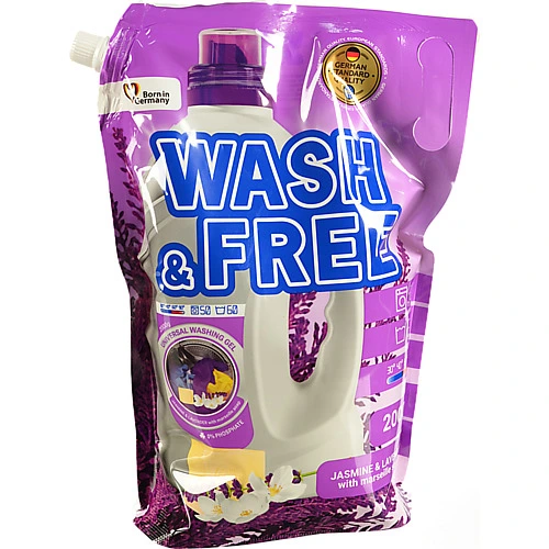 Гель для прання WashFree 2л Жасминово-Лавандовий з марсельським милом