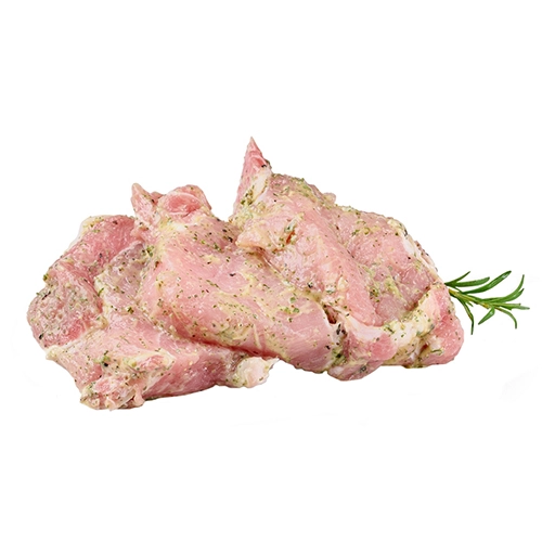 Шашлик свинячий у вершково-базиліковому маринаді