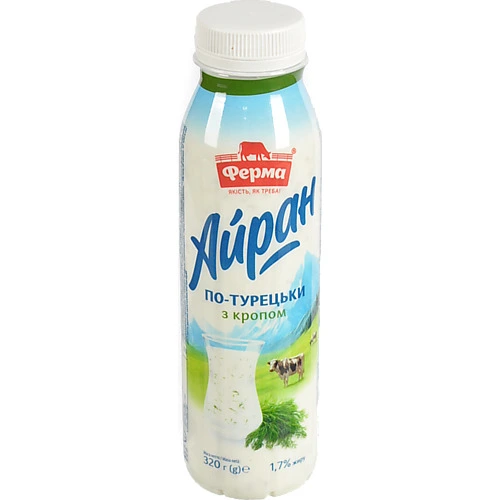 Айран Ферма 320г 1.7% по-турецьки з кропом