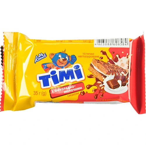 Тістечко Tімі 35г шоколадно молочний