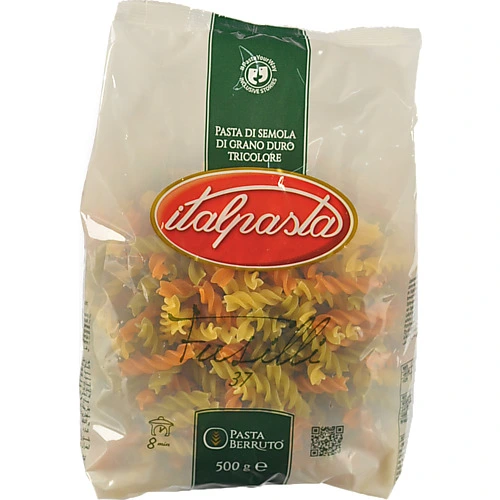 яМакарони Italpasta 500 г Фузіллі триколор