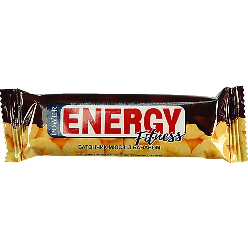Батончик-мюслі Power  Energy 30г банан