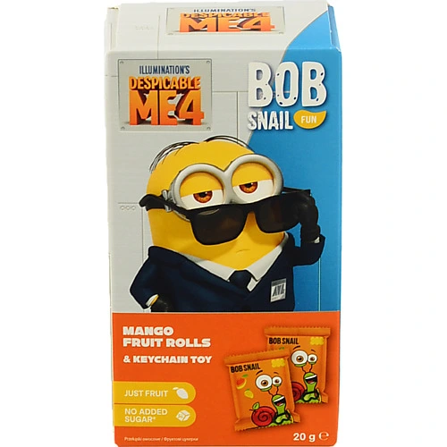 Набір Равлик Боб Bob Snail Fun натуральні фруктові цукерки манго та іграшка
