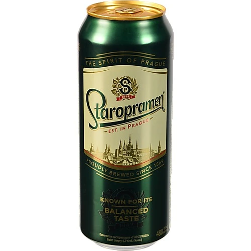 Пиво Staropramen 480мл 4.2% світле пастеризоване