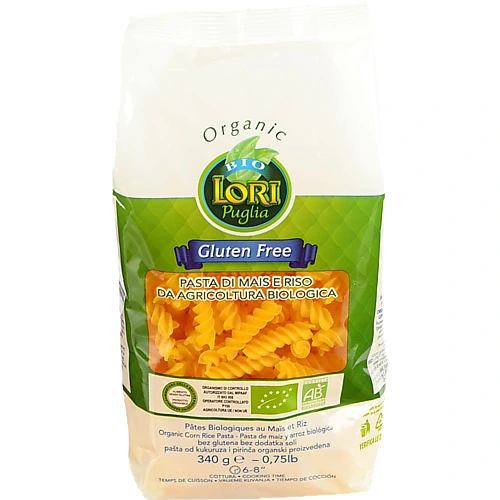 Макарони Bio Lori 340г фрузіллі безглютенові органічні