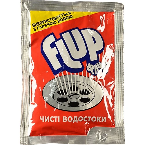 Засіб для чищення каналізаційних труб з гарячою водою Flup 80г