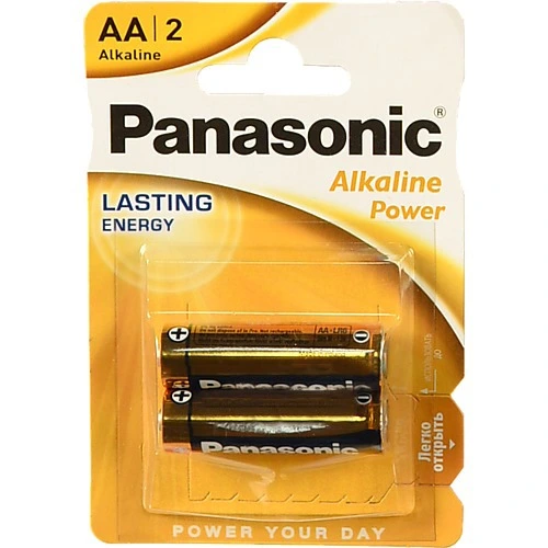 Батарейка АА 1.5V LR6 Alkaline Power Panasonic 2шт