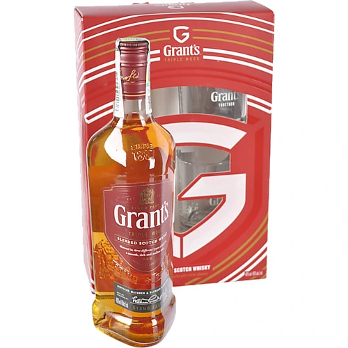 Набір Віскі Grant's 0.7л 2 склянки