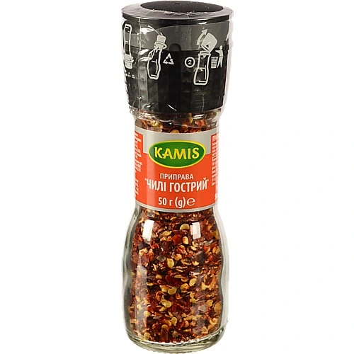 Приправа Чилі гострий Kamis млинок 50г