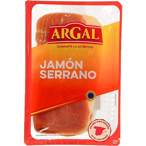 Хамон Argal Серрано сировялений нарізка 80 г
