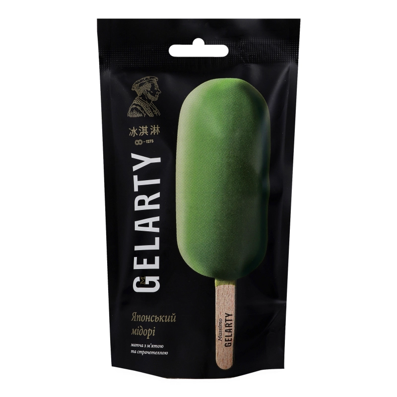 Морозиво матча з м'ятою та страчетеллою Японський мідорі Gelarty д/п 80г