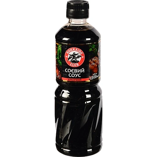 Соус соєвий Класичний Hokkaido club п/пл 500мл
