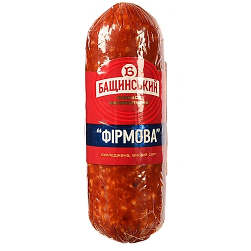 Ковбаса Бащинський [Фірмоваk напівкопчена, вищий ґатунок, 280 г