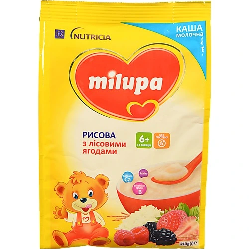 Каша Milupa рисова з лісовими ягодами 210г (6+ місяців)