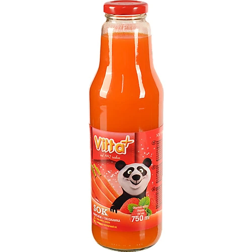 Сік VITTA+ 0.75л моркв`яно полуничний