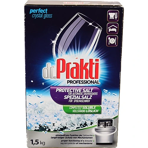 Сіль для посудомийних машин захисна Professional Dr. Prakti 1.5кг