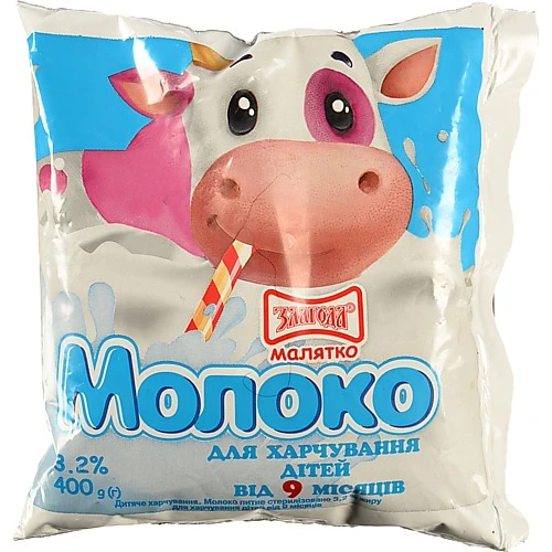 Молоко Злагода Малятко 400мл 3.2%