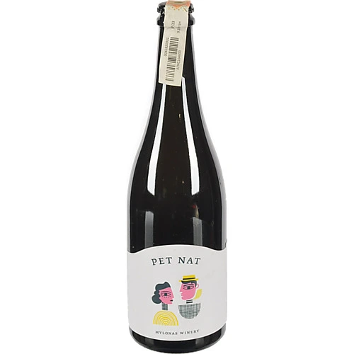 Вино ігристе Mylonas Winery 0.75л pet nat savatiano брют біле