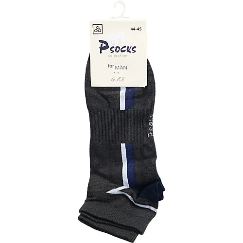 Шкарпетки чоловічі Комфорт Кольорові смужки т.сірі 44-45р.