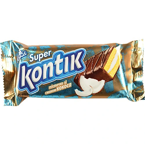Тістечко КК 50г super kontik кокос