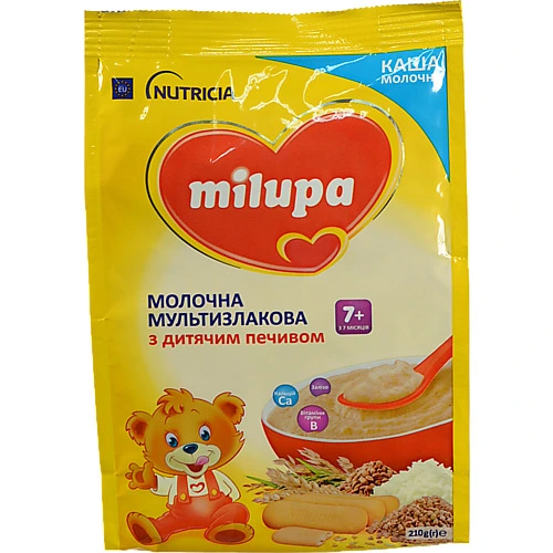 Каша Milupa 210г молочна мультизлаковий  печиво 7 м.