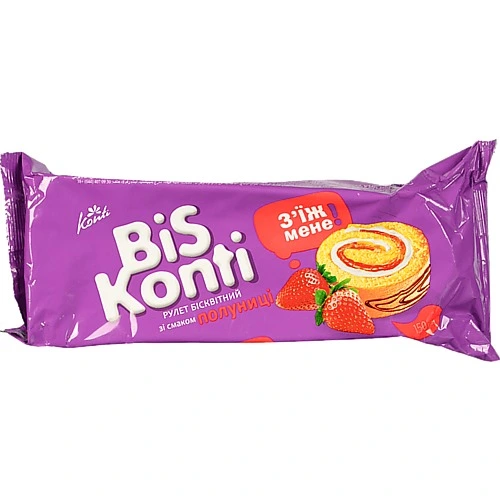 Рулет Biskonti 150г полуниця