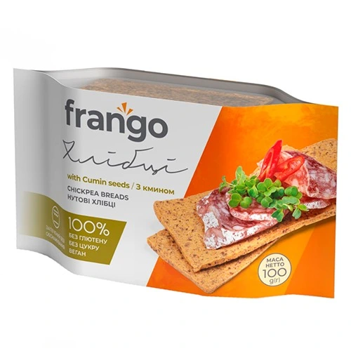 Хлібці нутові з кмином Frango 100г