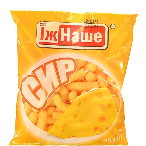 Кукурудзянi палички Їж Наше 45г сир