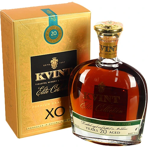 Коньяк Kvint 0.75л divin 20 років упаковка  40