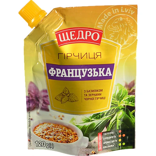 Гірчиця Щедро 120г французька д.п