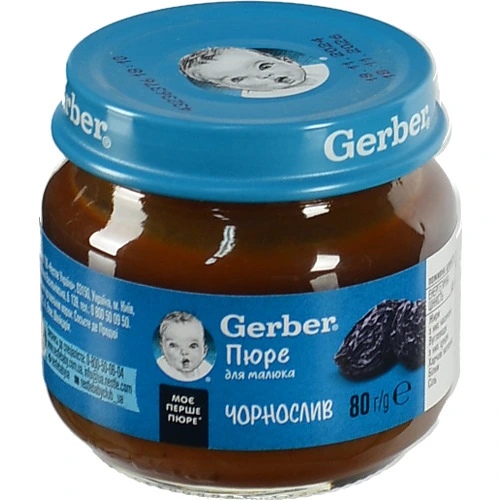 Пюре Гербер 80г чорнослив