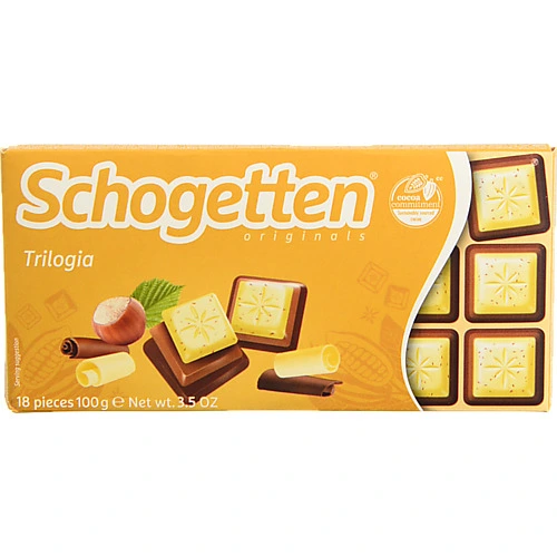 Шоколад Schogetten 100г trilogia