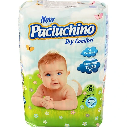 Підгузники Paciuchino Размер6 EXTRALARGE 15-30кг 14шт