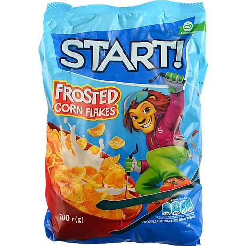 Кукурудзяні пластівці Start! 700г глазуровані